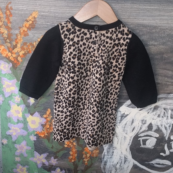 Leopard sweater dress 3-6 months - Picture 3 of 3
